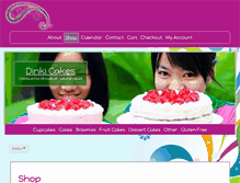 Tablet Screenshot of dinkicakes.com